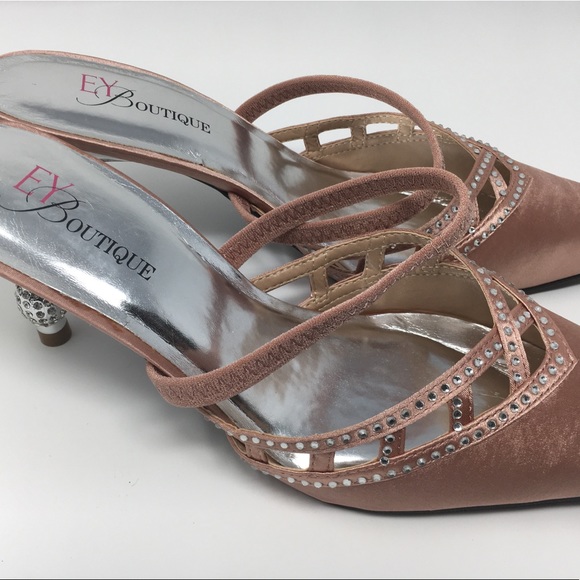 EY Boutique Women's Pink Satin 2.5 Inches … - Picture 10 of 16